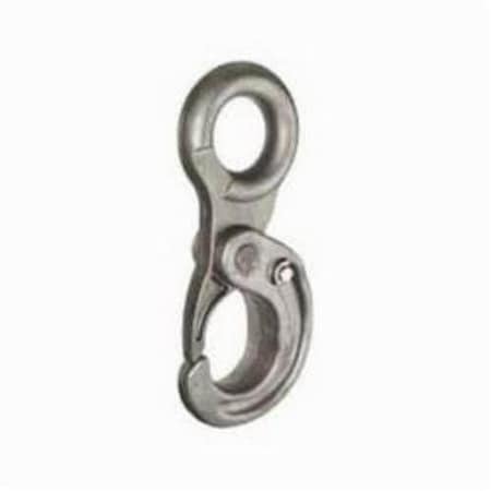 Cm HercAlloy Latchlok Hook, 58 In Trade, 28300 Lb Load, 80 Grade, Large Eye Attachment, Steel Alloy 674530
